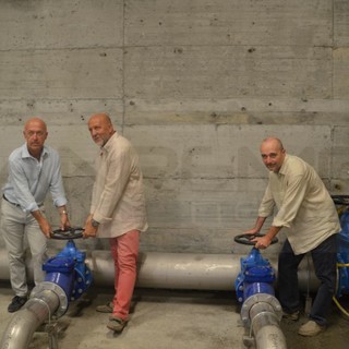Inaugurata la nuova stazione di sollevamento del collegamento fognario tra Ospedaletti e Sanremo, Blancardi "Ci permetterà di fare richiesta per la Bandiera blu"