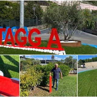 'Tagga' Arma, danneggiata la scritta all'ingresso del comune: vicesindaco Longobardi ritrova la lettera mancante (foto e video)