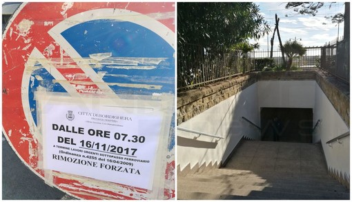 Bordighera: distacco di intonaco dal soffitto del sottopasso della stazione, da oggi scatta la chiusura per permettere i lavori di messa in sicurezza Bordighera: distacco di intonaco dal soffitto del sottopasso della stazione, da oggi scatta la chiusura per permettere i lavori di messa in sicurezza