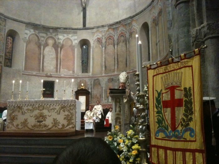 Strescino e Scajola ad Albenga per i 20 anni di ordinazione episcopale di Mons.Olivieri