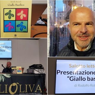 Salotti Letterari Olioliva, Rodolfo Rotondo presenta il romanzo "Giallo Basilico" (video)