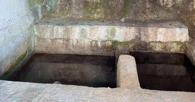 La fontana sorgente Italo del Colle Melosa a 1650 metri: completamente asciutta