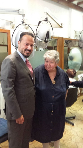 Amelia 'Lia' Petracchione nel 2013 con Maurizio Zoccarato