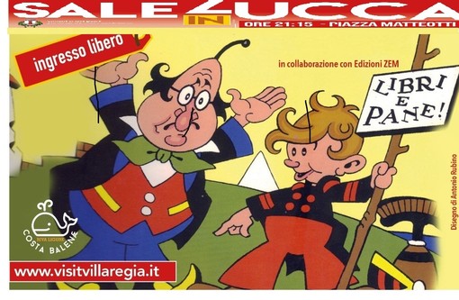 Riva Ligure: prenderà il via lunedì prossimo la 5a edizione della rassegna letteraria “Sale in Zucca” Riva Ligure: prenderà il via lunedì prossimo la 5a edizione della rassegna letteraria “Sale in Zucca”