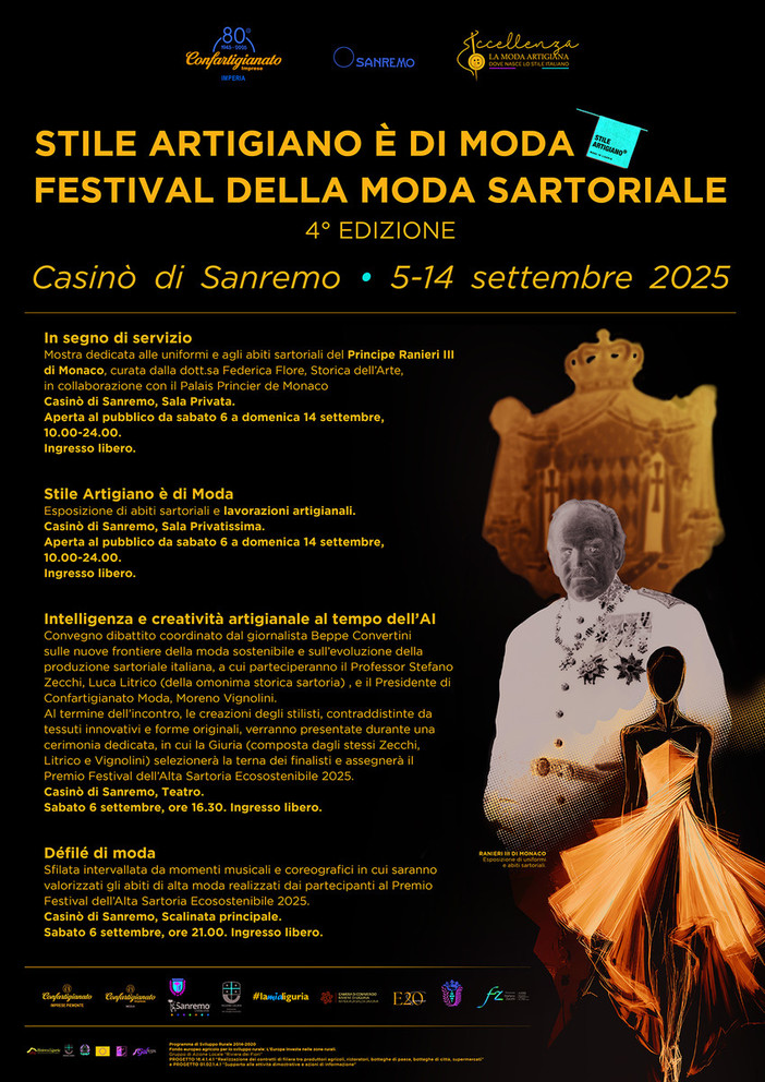 Sanremo: "Stile Artigiano è di Moda. Festival della Moda Sartoriale" presenta il convegno Intelligenza e creatività artigianale al tempo dell’AI