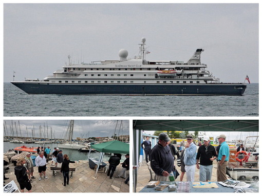 Sanremo: al via la stagione del turismo da crociera, in rada fino a stasera la SeaDream II Sanremo: al via la stagione del turismo da crociera, in rada fino a stasera la SeaDream II