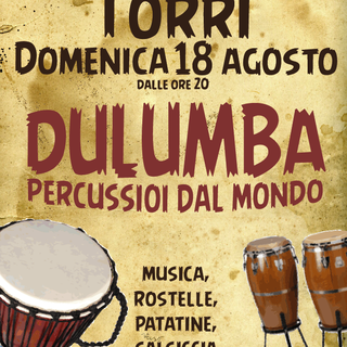 Ventimiglia: domani sera a Torri, serata dedicata alle percussioni dal Mondo 'Dulumba'