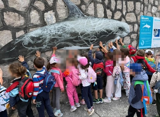 Bordighera, alla scoperta del Santuario Pelagos: lezione all'aperto per gli alunni della scuola dell'infanzia "Rodari" (Foto)