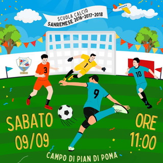 Calcio giovanile: sabato 9 settembre riprendono gli allenamenti della Scuola Calcio della Sanremese Calcio giovanile: sabato 9 settembre riprendono gli allenamenti della Scuola Calcio della Sanremese
