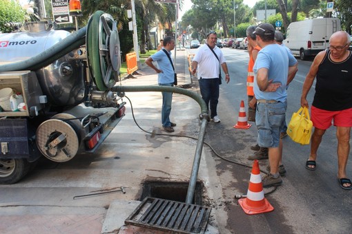 Le foto del sopralluogo da parte degli assessori e del tecnico dell'Arpal
