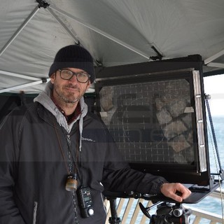 Settimio Benedusi immortala il mare di Imperia con un banco ottico, la foto sarà presentata ad aprile alla Fiera dell'Arte Fotografica di Milano