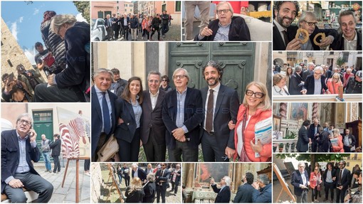Vittorio Sgarbi conquista Taggia: la visita per la mostra 'Il tocco dell'arte'. Il ricordo &quot;Grazie a me avete il dipinto del Parmigianino&quot; (Foto e Video)