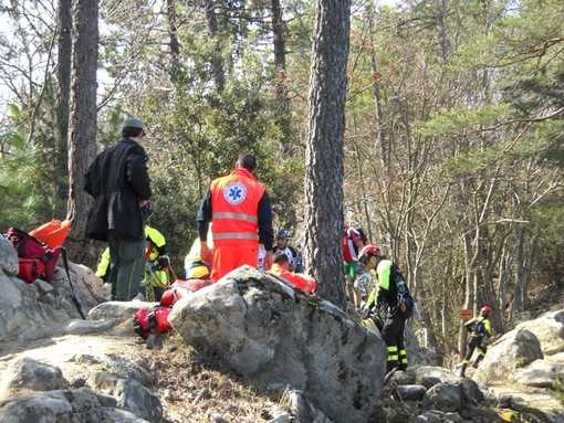 Incidente tra Perinaldo e San Romolo, soccorso biker caduto sullo sterrato