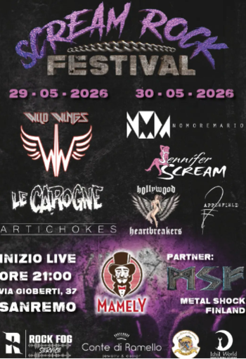 Sanremo, al via la seconda edizione dello Scream Rock Festival