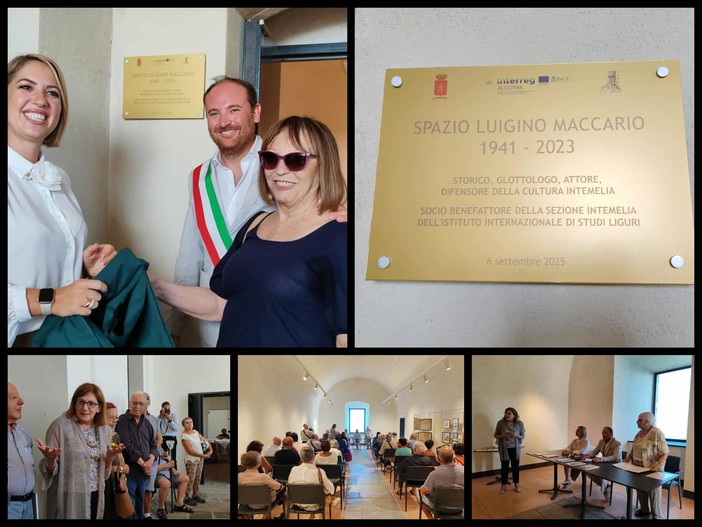 Ventimiglia dedica a Luigino Maccario il nuovo spazio polivalente al Forte dell'Annunziata (Foto e video) Ventimiglia dedica a Luigino Maccario il nuovo spazio polivalente al Forte dell'Annunziata (Foto e video)