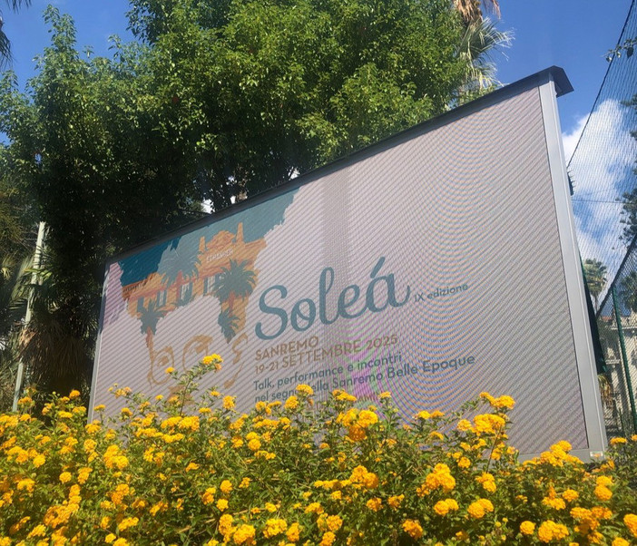 Solea', a Sanremo torna la rassegna tra letteratura, azzardo e città: appuntamento dal 24 al 26 settembre Solea', a Sanremo torna la rassegna tra letteratura, azzardo e città: appuntamento dal 24 al 26 settembre