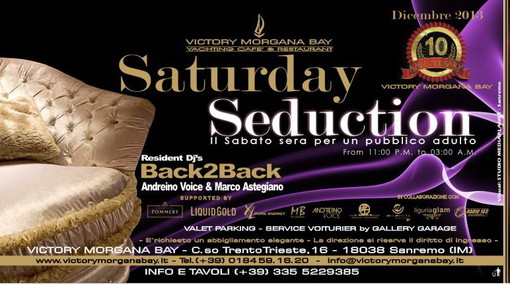 Sanremo: al Victory Morgana Bay appuntamento stasera con il Saturday Seduction