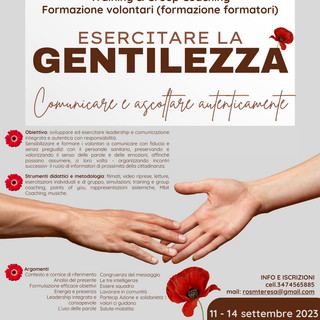 'Esercitare la Gentilezza', un progetto delle Associazioni di Volontariato e di Tutela della Consulta Locale dell'ASL1 'Esercitare la Gentilezza', un progetto delle Associazioni di Volontariato e di Tutela della Consulta Locale dell'ASL1
