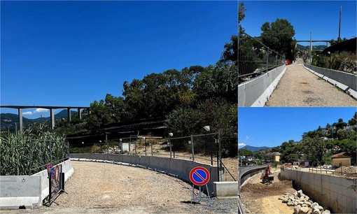 Campo da calcio, strada d'accesso e argine: Bordighera continua i lavori alle Due Strade (Foto)