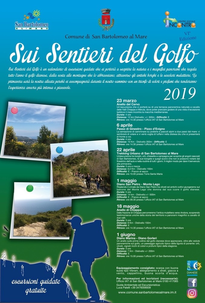 San Bartolomeo al Mare: ‘Sui Sentieri del Golfo’, oltre 40 partecipanti per l’ultima escursione