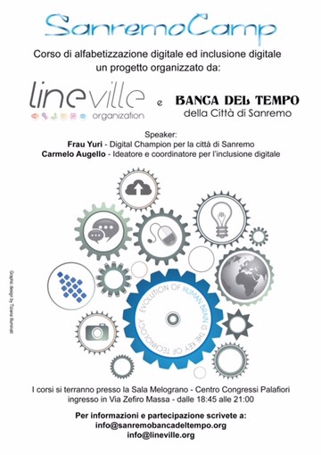 Sanremo: inclusione e alfabetizzazione digitale dei cittadini, martedì appuntamento alla Sala Melograno Sanremo: inclusione e alfabetizzazione digitale dei cittadini, martedì appuntamento alla Sala Melograno
