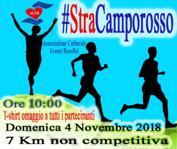 In occasione del 1° anno di fondazione di ACEB, il 4 novembre appuntamento con la #StraCamporosso