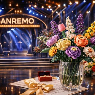 Sanremo, i fiori e i LEGO: quando la musica sboccia anche a casa