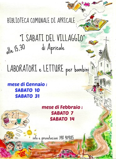 Apricale: a gennaio via ad un progetto culturale per bambini presso la biblioteca comunale Apricale: a gennaio via ad un progetto culturale per bambini presso la biblioteca comunale