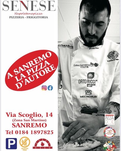 Sanremo: buone notizie per gli amanti della pizza napoletana d’autore, il pizzaiolo Giovanni Senese apre un nuovo locale in via Scoglio 14 Sanremo: buone notizie per gli amanti della pizza napoletana d’autore, il pizzaiolo Giovanni Senese apre un nuovo locale in via Scoglio 14