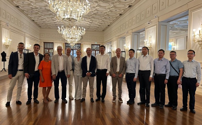 Sanremo, il sindaco Mager accoglie delegazione della Contea di Chongming: "Incontro importante" (Foto e video) Sanremo, il sindaco Mager accoglie delegazione della Contea di Chongming: "Incontro importante" (Foto e video)