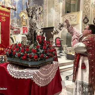 Sanremo: festeggiata a Coldirodi la ricorrenza di San Sebastiano, Patrono del Vigili Urbani (foto e video)