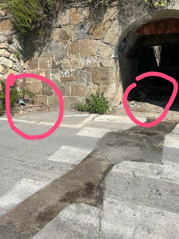 Sanremo: scavo pericoloso ai Tre Ponti, la segnalazione con foto di un cittadino