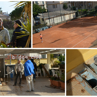 Bordighera Lawn Tennis Club: sopralluogo dell'Amministrazione per verificare le condizioni della struttura, Pallanca "Piccoli interventi che verranno fatti subito” (Videointervista)