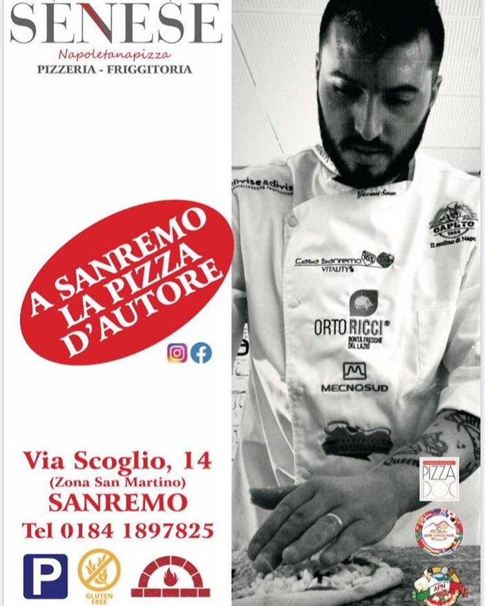 Sanremo: buone notizie per gli amanti della pizza napoletana d’autore, il pizzaiolo Giovanni Senese apre un nuovo locale in via Scoglio 14