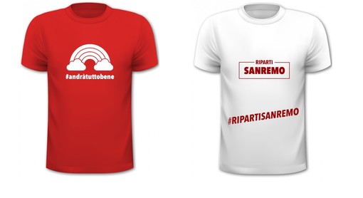 Dillo con una maglietta: #andràtuttobene, Covid-No Grazie, Riparti Sanremo! Ecco come comprarle on line