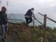 Diano Marina, sopralluogo di sindaco e polizia municipale sull'incompiuta, si valutano rischi frane e smottamenti (foto)