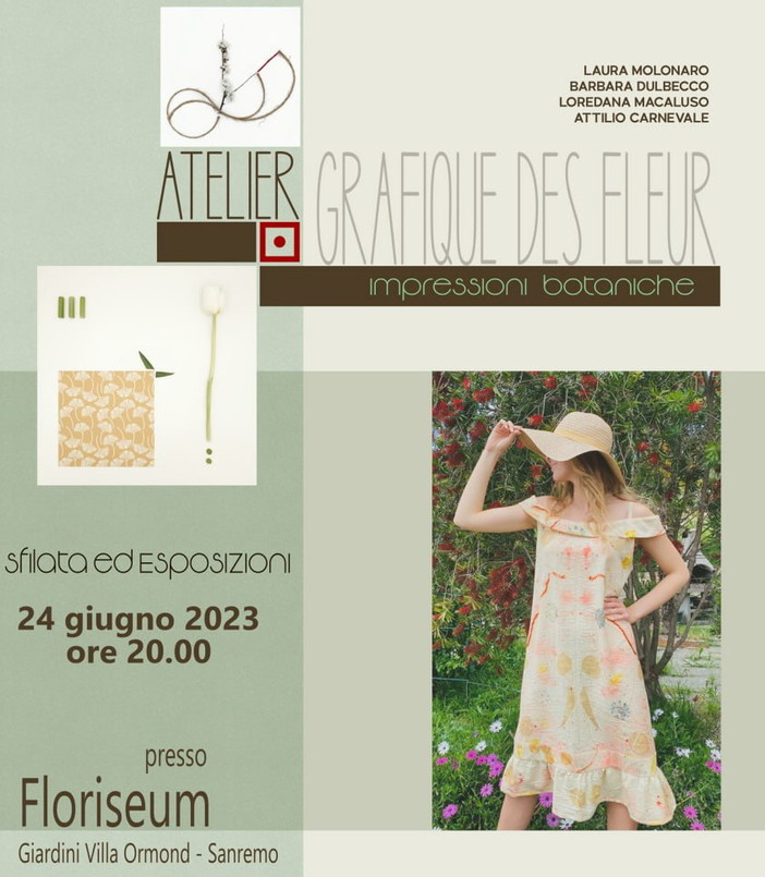 Sanremo: serata dedicata alle ‘Impressioni Botaniche’ al Floriseum Museo di Villa Ormond Sanremo: serata dedicata alle ‘Impressioni Botaniche’ al Floriseum Museo di Villa Ormond