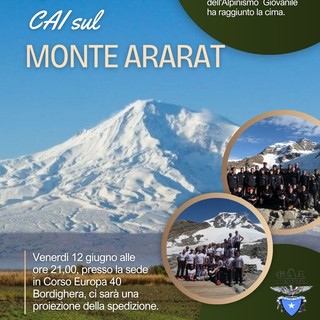 Il Club Alpino di Bordighera presenta la spedizione al Monte Ararat