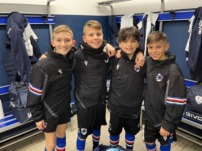Calcio giovanile: due giorni di allenamenti con la Sampdoria per quattro giovani giocatori della Sanremese