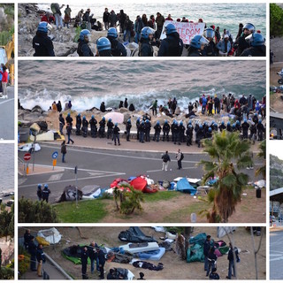 Ventimiglia: tutti i particolari dell'Operazione di Sgombero avviata contro il presidio No Borders