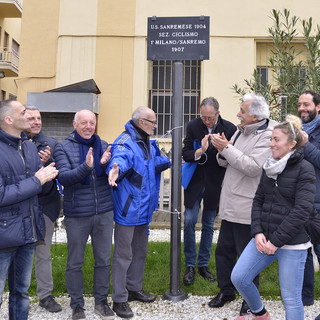 Sanremo: la città dedica un tratto della pista ciclabile alla sezione ciclismo dell'Unione Sportiva Sanremese 1904 (Foto)