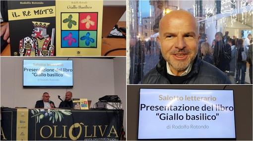 Salotti Letterari Olioliva, Rodolfo Rotondo presenta il romanzo "Giallo Basilico" (video)