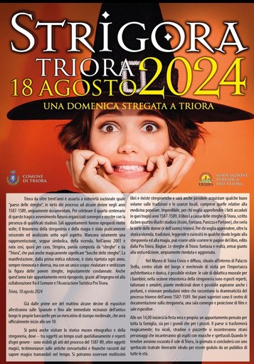 Triora si prepara a un weekend di magia e tradizione con Strigòra 2024 Triora si prepara a un weekend di magia e tradizione con Strigòra 2024