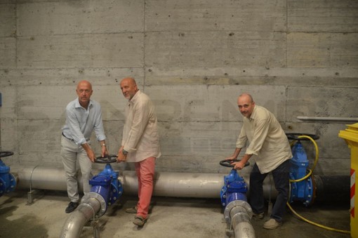 Inaugurata la nuova stazione di sollevamento del collegamento fognario tra Ospedaletti e Sanremo, Blancardi "Ci permetterà di fare richiesta per la Bandiera blu"