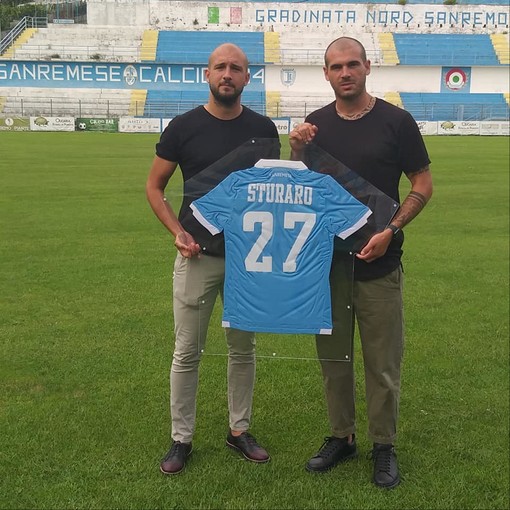 Paolo e Stefano Sturaro al 'Comunale' di Sanremo (foto Sanremese Calcio)