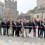 Assessore Scajola a Castelvecchio di Rocca Barbena per l'inaugurazione di Piazza della Torre: "Investiti 600mila euro in questo Comune per valorizzare il centro e la Frazione di Vecersio"