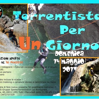 Bordighera: iscrizioni aperte per l'iniziativa 'Torrentista per un giorno', in programma il 14 maggio Bordighera: iscrizioni aperte per l'iniziativa 'Torrentista per un giorno', in programma il 14 maggio