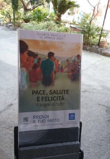 Sanremo: mrtedì prossimo al palafiori, i Testimoni di Geova ricordano la morte di Gesù