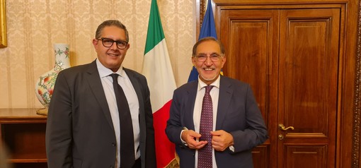 Il governatore Toti incontra il neo presidente del Senato Ignazio La Russa Il governatore Toti incontra il neo presidente del Senato Ignazio La Russa