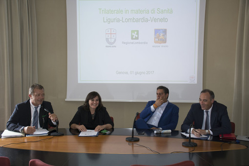 Regione: trilaterale Liguria-Lombardia-Veneto. Il presidente Toti: “Attraverso confronto e condivisione buone pratiche ci proponiamo come benchmark nazionale” Regione: trilaterale Liguria-Lombardia-Veneto. Il presidente Toti: “Attraverso confronto e condivisione buone pratiche ci proponiamo come benchmark nazionale”